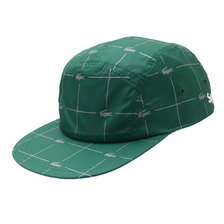 Supreme &times; LACOSTE Reflective Grid Nylon Camp Cap GREEN画像