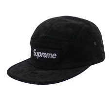 Supreme Suede Camp Cap BLACK画像