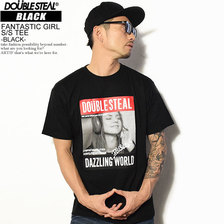 DOUBLE STEAL BLACK FANTASTIC GIRL S/S TEE -BLACK- 982-14207画像
