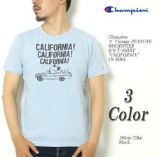 Champion × Vintage PEANUTS ROCHESTER S/S T-SHIRT "CALIFORNIA" C9-M304画像