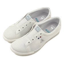 le coq sportif TELUNA WALK SLIP ON MESH WHITE/SILVER QL3LJC34WS画像