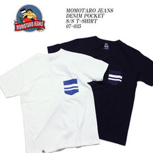 MOMOTARO JEANS DENIM POCKET S/S T-SHIRT 07-035画像