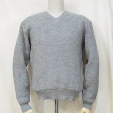 THE FLAT HEAD Club Label WOOL KNIT-V-NECK CL-KT008画像