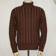 THE FLAT HEAD Club Label COTTON KNIT-TURTLE NECK CL-KT005画像