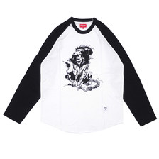 Supreme Lion Raglan Baseball Top BLACK画像