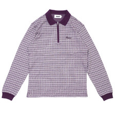 Palace Skateboards Checker Zip Top PLUMxWHITE画像
