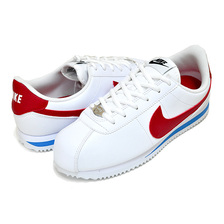 NIKE CORTEZ BASIC SL(GS) white/varsity red 904764-103画像
