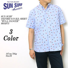 SUN SURF OXFORD S/S B.D. SHIRT "HULA DANCER" SS34973画像