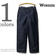 Workers Officer Trousers, Vintage, 10 oz Denim画像