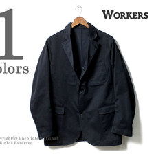 Workers Lounge Jacket, Navy Chino画像