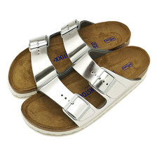 BIRKENSTOCK Arizona SFB Metallic Silver GC1005961画像