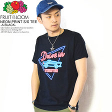 Fruit of the Loom NEON PRINT S/S TEE -A.BLACK- 022-503NOA画像
