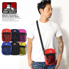 BEN DAVIS MESH POCKET SHOULDER BAG BDW-9235画像
