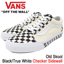 VANS Old Skool Black/True White Checker Sidewall VN0A38G1QMI画像