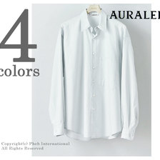 AURALEE WASHED FINX TWILL BIG SHIRTS A8AS02TN画像