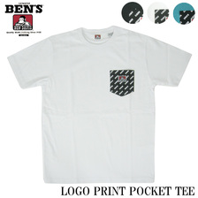 BEN DAVIS LOGO PRINT POCKET TEE C-8580050画像