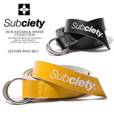 Subciety LEATHER RING BELT 107-81346画像