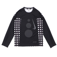 BLACK COMME des GARCONS &times; NIKE BIG DOT SWOOSH L/S TEE BLACK画像