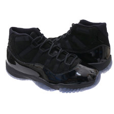 NIKE AIR JORDAN 11 RETRO BLACK/BLACK-BLACK 378037-005画像