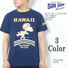 SUN SURF &times; PEANUTS S/S T-SHIRT "RAINBOW" SS78115画像
