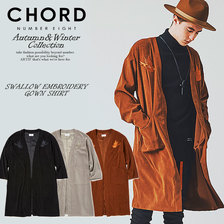 CHORD NUMBER EIGHT SWALLOW EMBROIDERY GOWN SHIRT N8M1H5-SH01画像