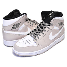 NIKE AIR JORDAN 1 MID desert sand/white-black 554724-047画像