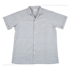 WAREHOUSE Lot 3091 S/S OPEN COLLAR SHIRTS トップ杢シャンブレー グレー画像