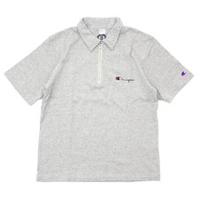 nanamica &times; Champion Half Zip Shirt MIX GRAY画像