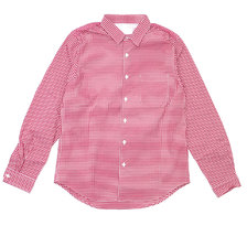 nanamica WIND SHIRT CHECK RED画像