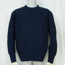 SAMURAI JEANS SJIHN18-101 インディゴクルーネックセーター SJIHN18-101(画像