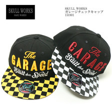 SKULL WORKS ガレージチェックキャップ 151801画像