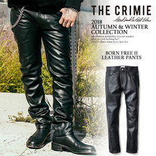 CRIMIE BORN FREE 2 LEATHER PANTS C1H5-PT10画像