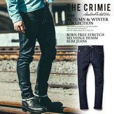 CRIMIE BORN FREE STRETCH SELVEDGE DENIM SLIM JEANS C1H5-BFPT-01画像