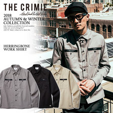 CRIMIE HERRINGBONE WORK SHIRT C1H5-SH08画像