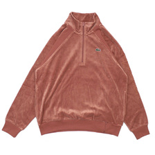 Supreme Velour Half-Zip Track Top LIGHT MAROON画像