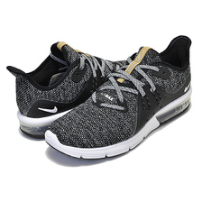 NIKE WMNS AIR MAX SEQUENT 3 black/white-dark grey 908993-011画像