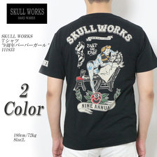 SKULL WORKS Tシャツ "9周年バーバーガール" 111833画像