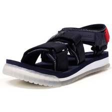 MARQUEE PLAYER SHUT UP SANDALS "CHARI&CO × MARQUEE PLAYER" NVY/RED/O.WHT/CLEAR 433034CM画像