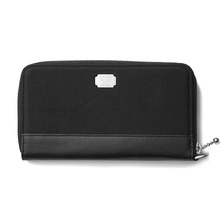 CRIMIE MILITARY FABRIC ZIP WALLET (BLACK) C1H3-AC02画像