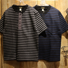 COLIMBO HUNTING GOODS FAIRBANKS HENLEY S/S BORDER ZT-0408画像