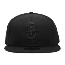 NEW ERA SEATTLE MARINERS BASIC SNAPBACK BLACKOUT NRNE11591007画像