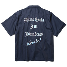 RADIALL LAID BACK - OPEN COLLARED SHIRT S/S (NAVY)画像