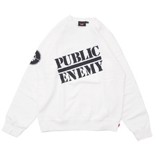 Supreme × UNDERCOVER × Public Enemy Crewneck Sweatshirt WHITE画像