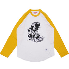 Supreme Lion Raglan Baseball Top YELLOW画像