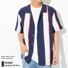 STUSSY Big Stripe S/S Shirt 111973画像