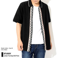 STUSSY Julian Full Zip S/S Polo 1140076画像