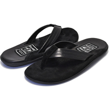 ISLAND SLIPPER TWO TONE SUEDE THONG BLACK / BLACK PB205画像