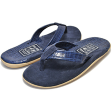 ISLAND SLIPPER TWO TONE SUEDE THONG IRIS BARC / NAVY SUED PT205画像