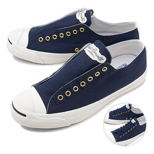 CONVERSE JACK PURCELL LETTERDWAPPEN SLIP RH NAVY 32263485画像