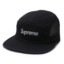 Supreme Mesh Side Panel Camp Cap BLACK画像